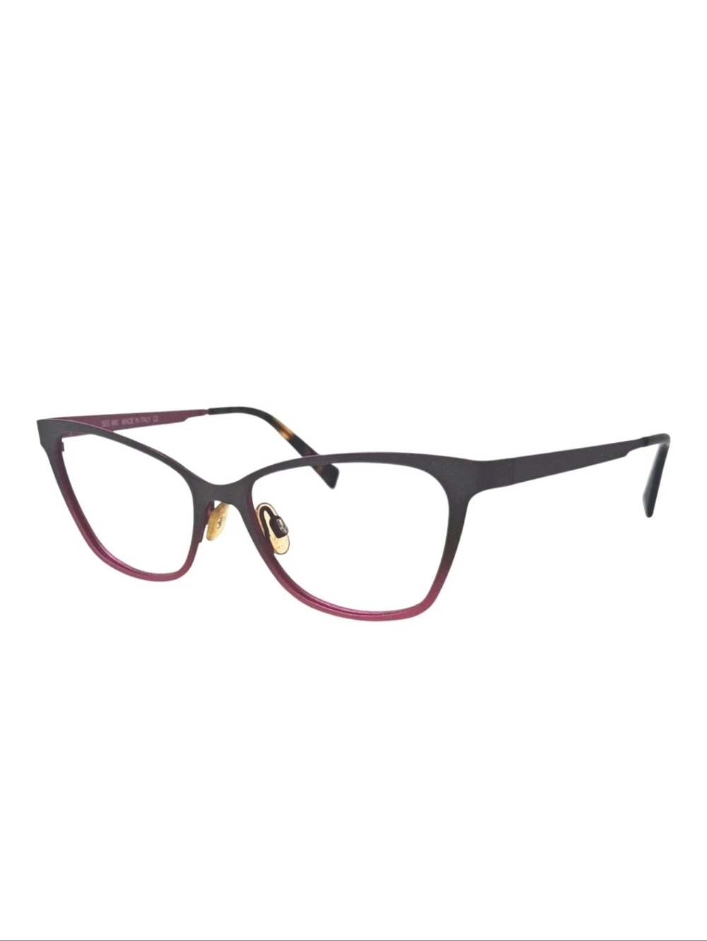 SEE 992 Eyeglass Frame Cat-eye Red Women Made In Italy